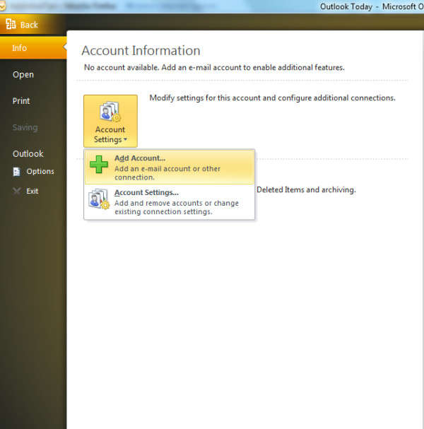 Create New Outlook Account