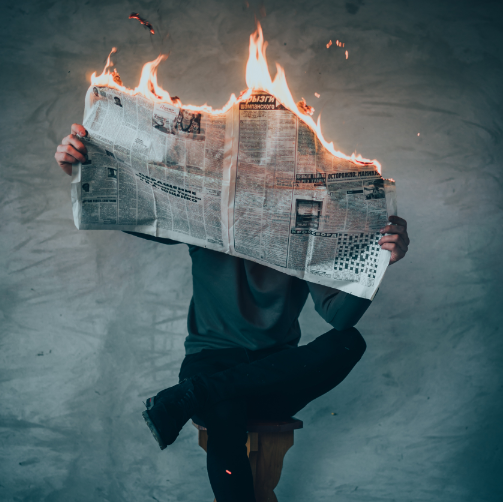 burning newspaper ruin reputation